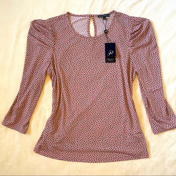 Adrianna Papell Tops - ADRIANNA PAPELL Blemished Heart Blouse